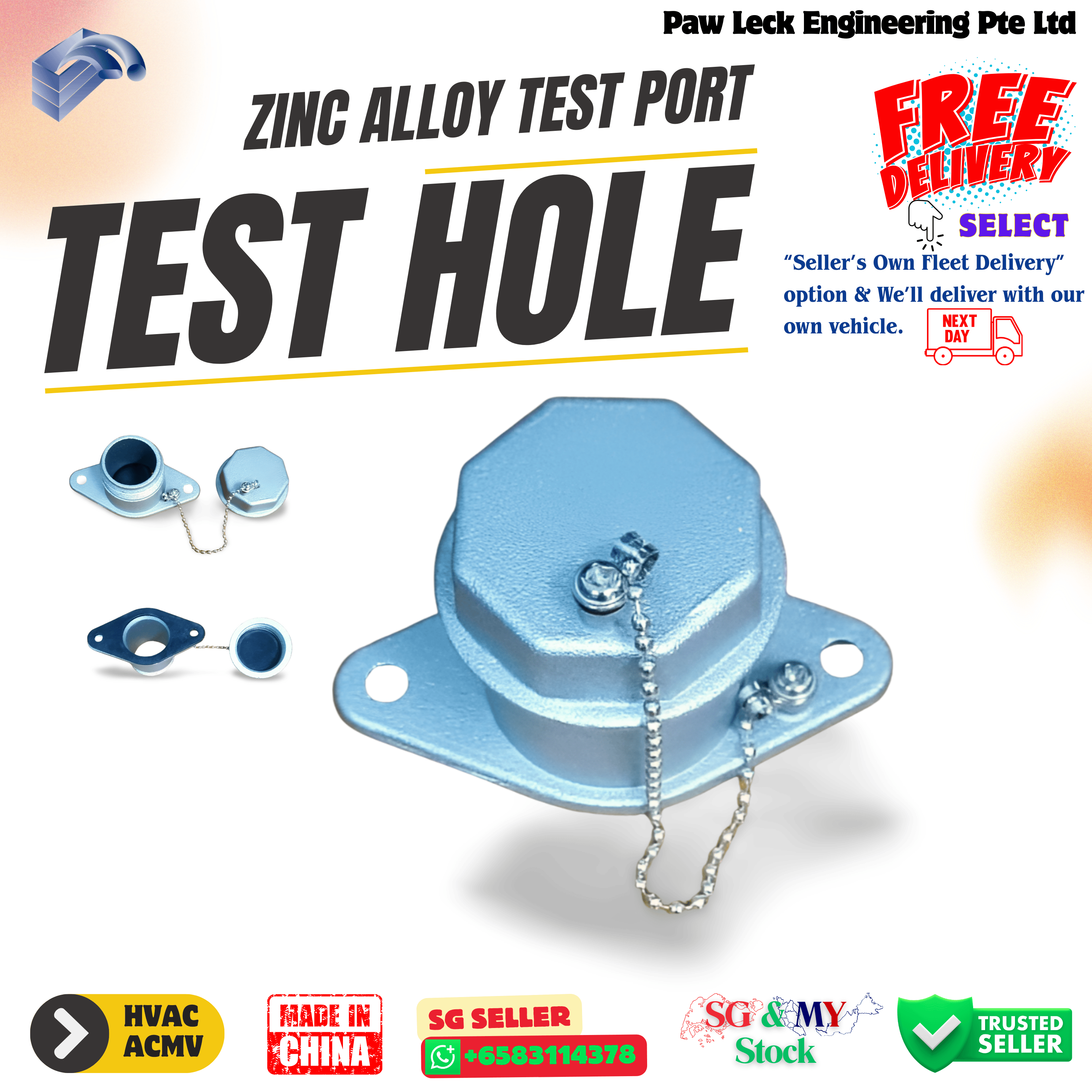 Test Holes Test port, #HVAC, #Ducting, #Pawleck👉Select “Seller’s Own ...