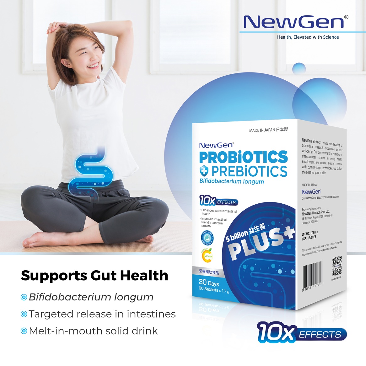 NewGen Probiotics + Prebiotics Plus Microcapsulated 5 Billion CFU ...
