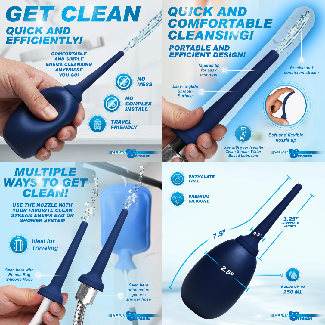 [ ENEMAS & DOUCHES by CleanStream ] Anal Cleansing Bulbs & Kits, Shower ...