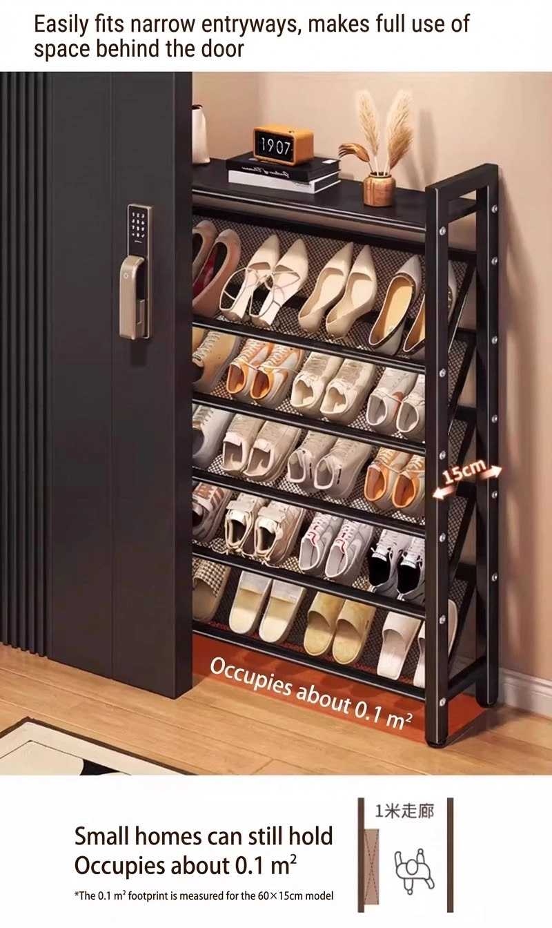 Shoe Rack 3/4/5 Layers Metal Mesh Shoe Rack Organizer Heavy Duty Metal ...
