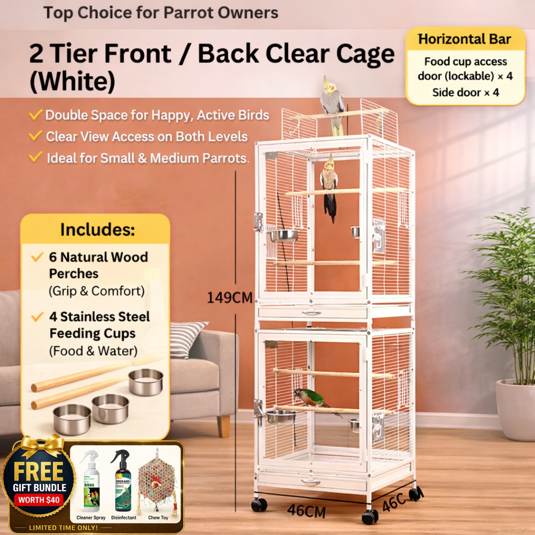 Bird Cage | Parrot Cage Premium Stainless Steel 304 Luxury Bird Cage ...