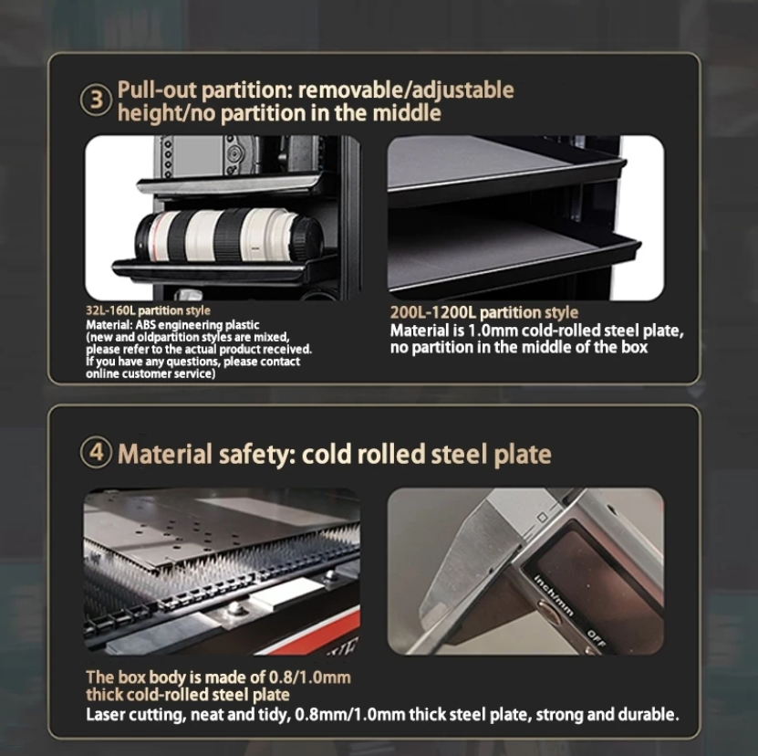 dry box Dry cabinet Intelligent Electronic Moisture-Proof Box Camera ...