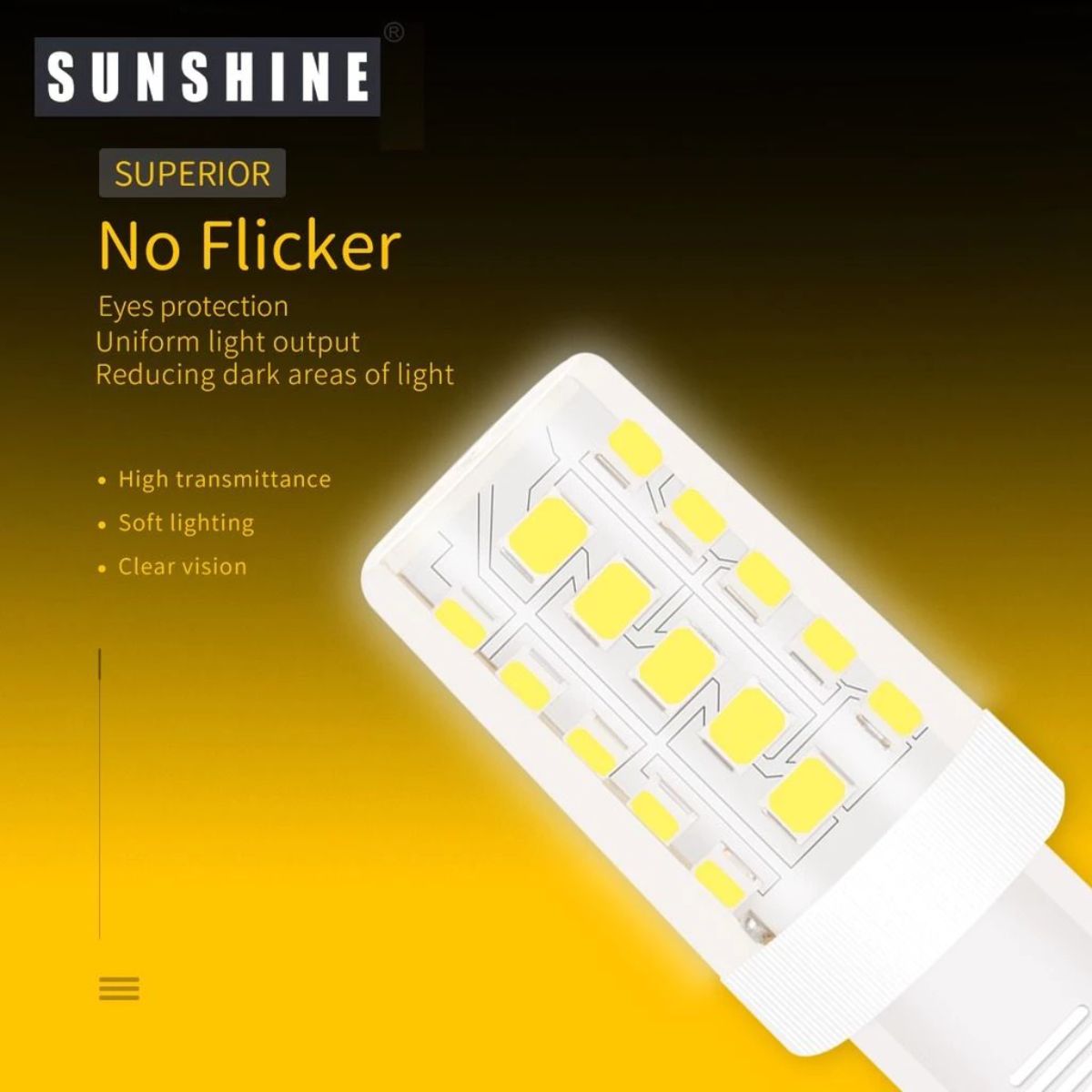 Sunshine LED Capsule Light Bulb G9 3W (Warmwhite 3000K/Daylight 6500K ...