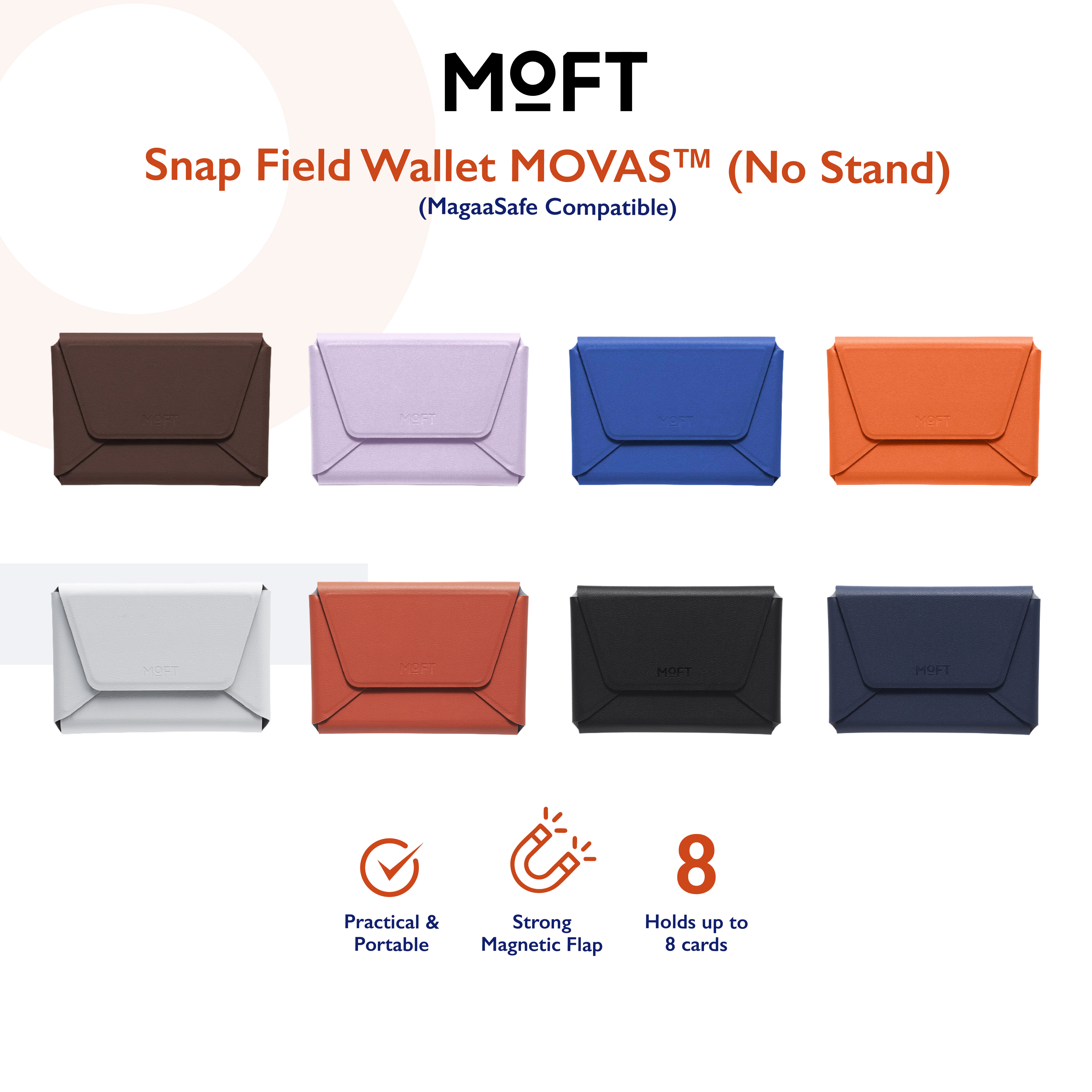 MOFT Snap Field Wallet with Stand/No Stand MOVAS™ (Magnetic Compatible ...