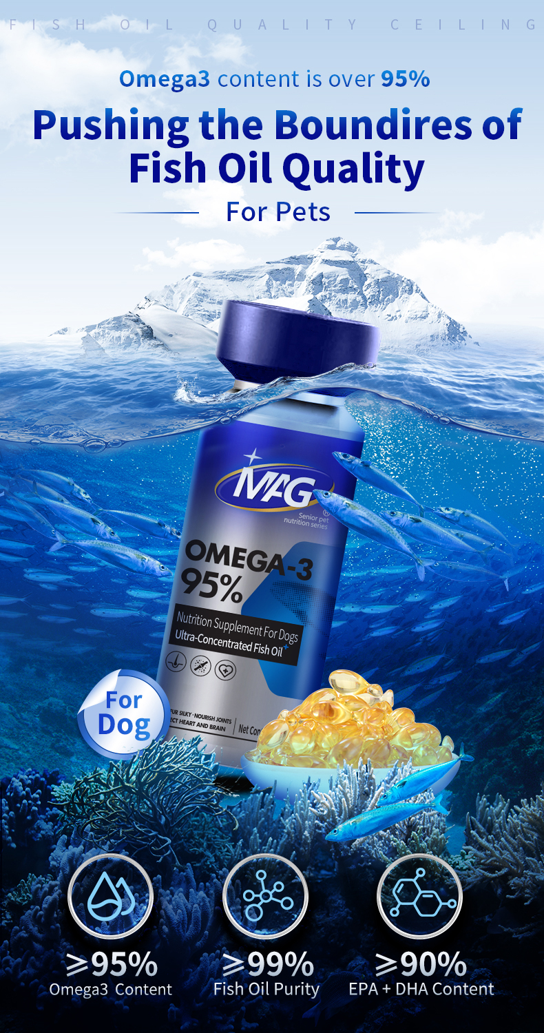 MAG IFOS Certified 98.3% Deep Ocean Fish Oil 500mg High Omega-3(DHA&EPA ...