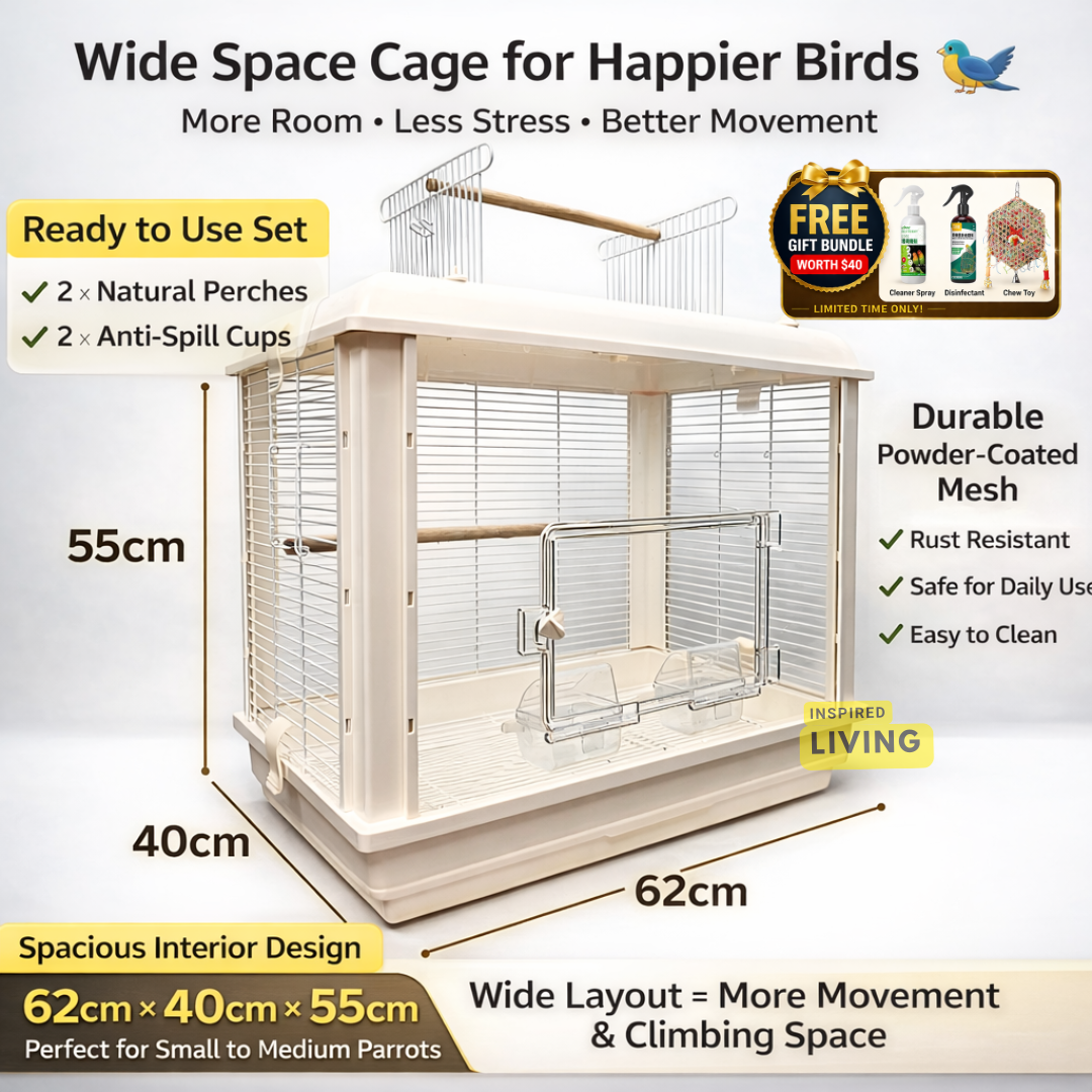 Bird Cage | Parrot Cage Premium Stainless Steel 304 Luxury Bird Cage ...