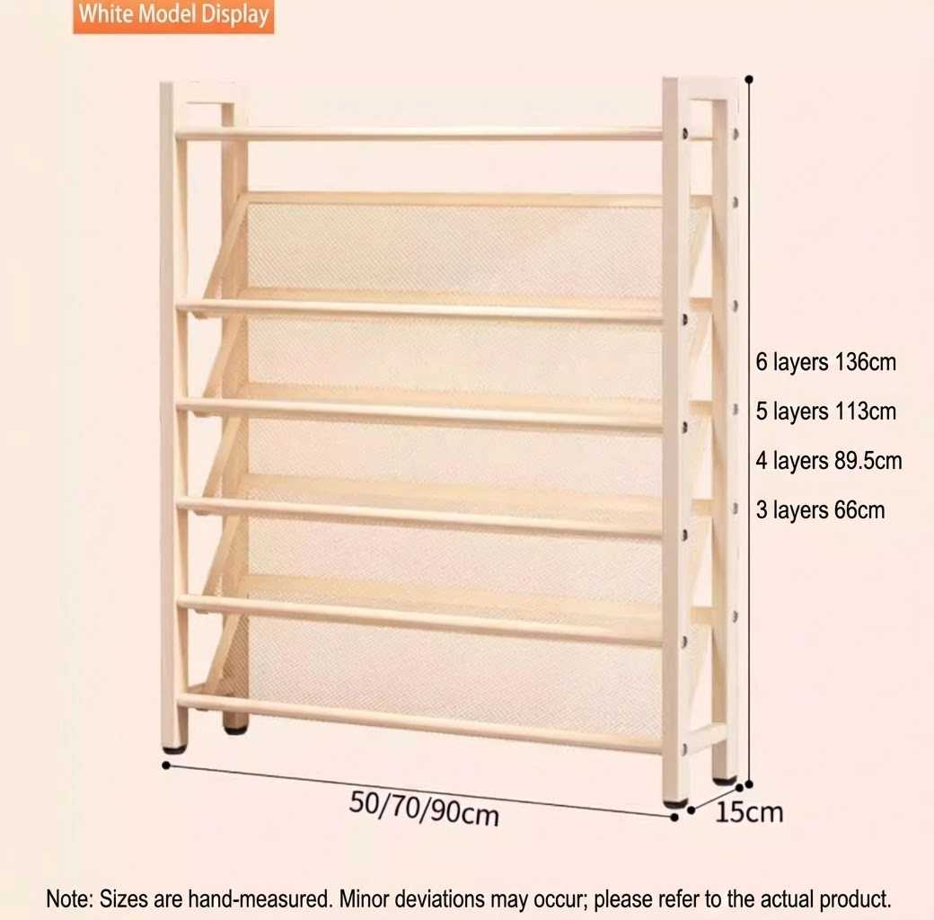 Shoe Rack 3/4/5 Layers Metal Mesh Shoe Rack Organizer Heavy Duty Metal ...
