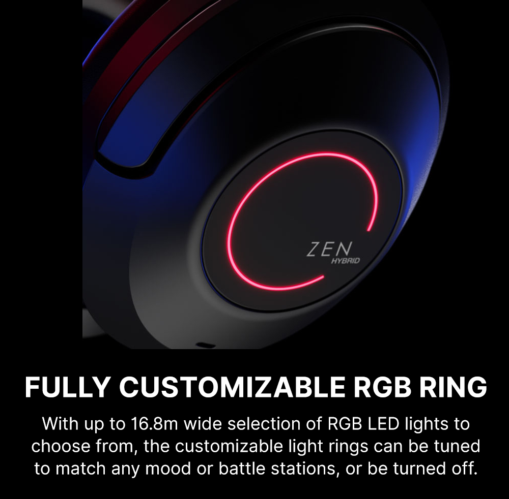 Creative Zen Hybrid Pro - Wireless Over-ear Headphones with 100 Hours ...