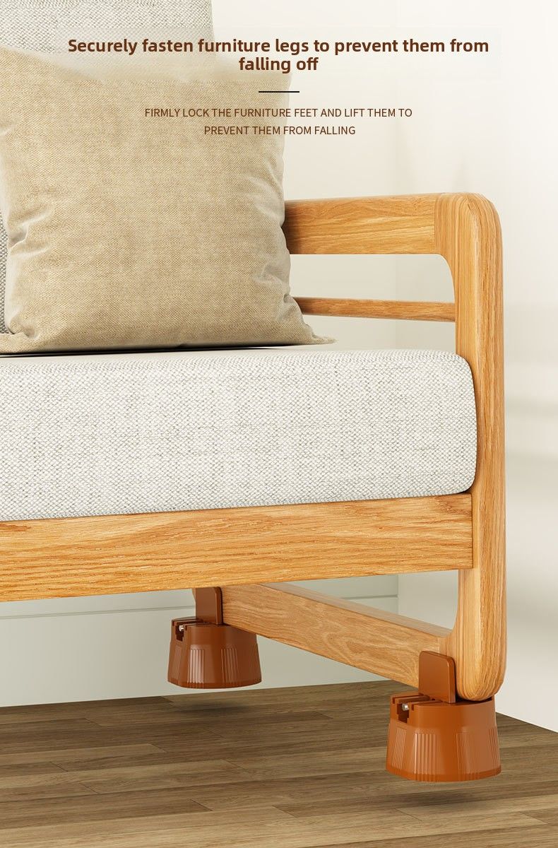 【SG】4PCS Adjustable Increase Table Height Foot Pad Furniture Legs ...