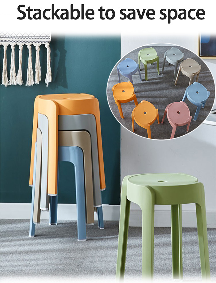SNB Upgraded Plastic Chair Stool Stackable Designer Modern Plastic ...