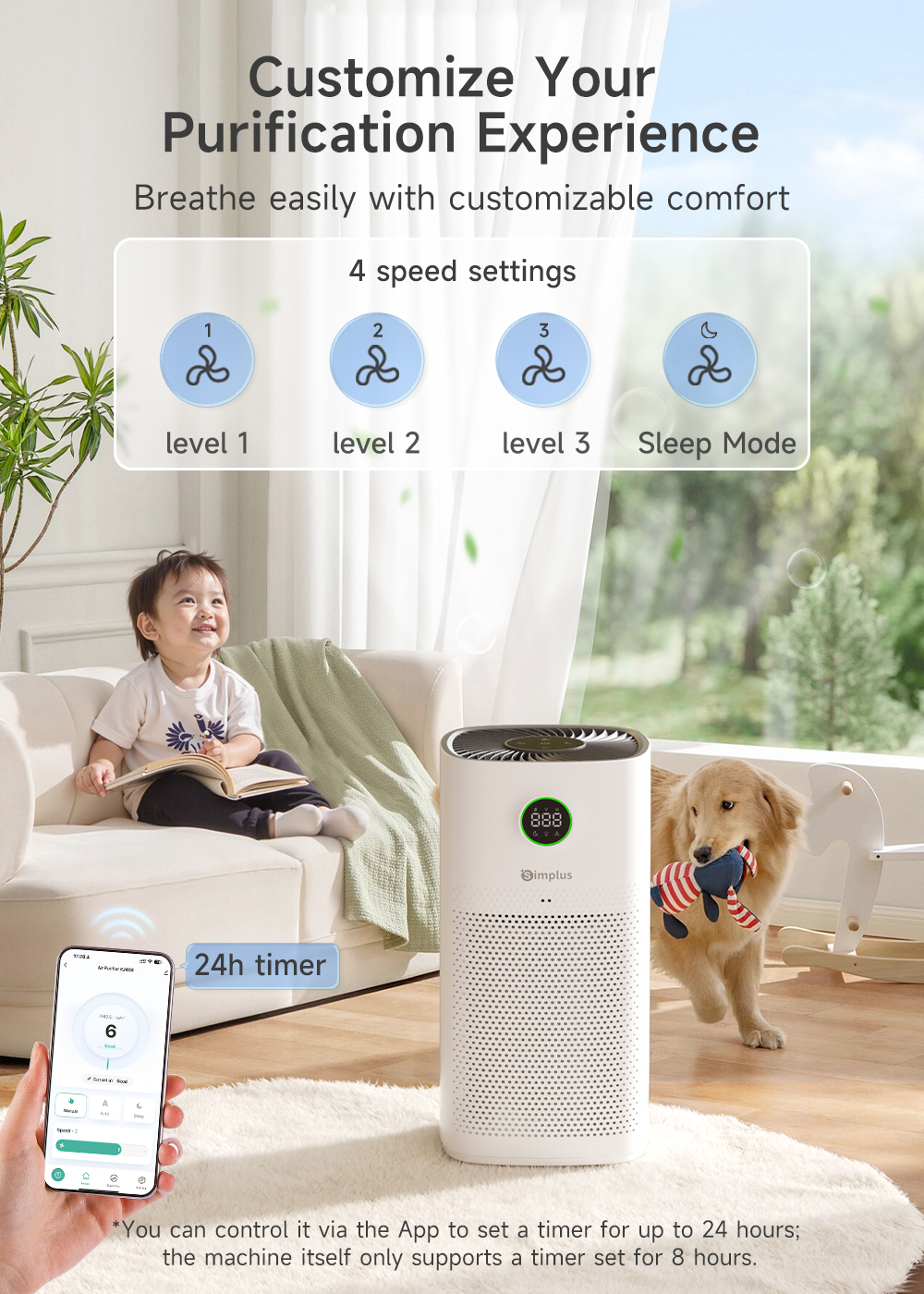[New Launch] Simplus Air Purifier | H13 HEPA + Activated Carbon ...