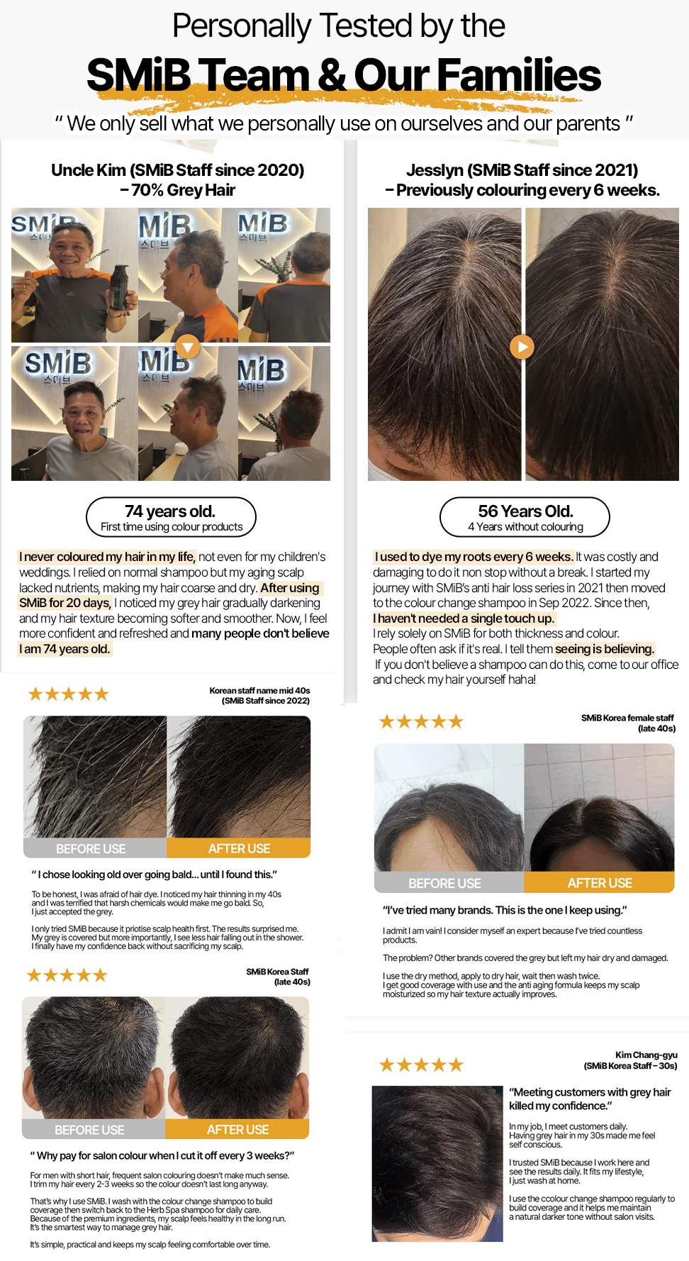 [SMiB] - Color Change Shampoo - Vegan Certified - Grey White to Black ...