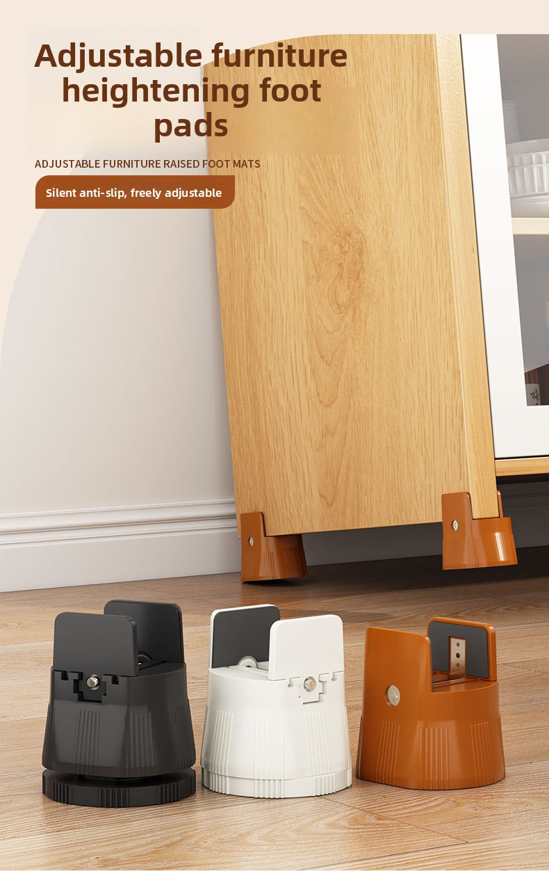 【SG】4PCS Adjustable Increase Table Height Foot Pad Furniture Legs ...