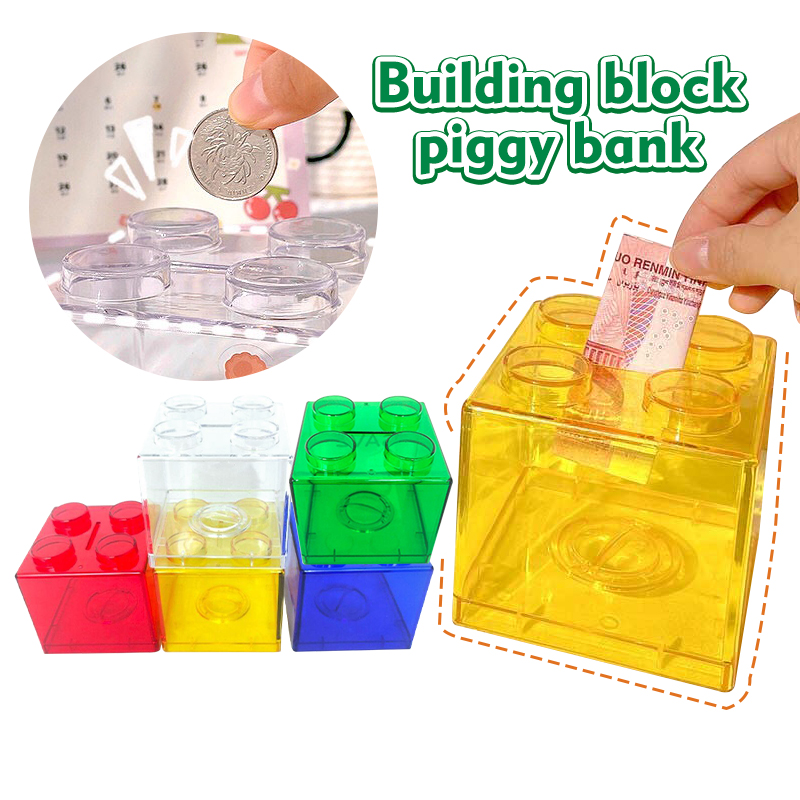 【SG Seller】Lego Coin Bank/Kids Savings Bank/Large Capacity Stackable ...