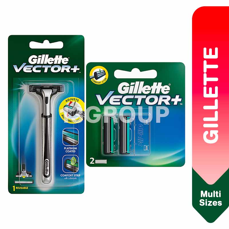 Gillette Vector Razor For Men / Blades Refill Cartridge / Smooth ...