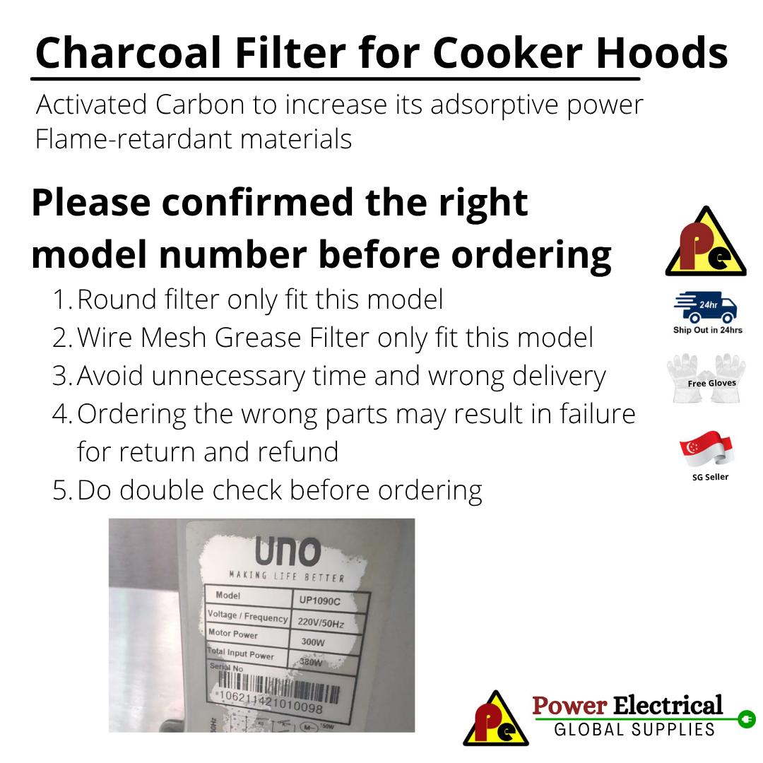 UNO UP1090C / UP 1090C UNO Cooker Hood Charcoal Filter Wire Mesh Grease ...