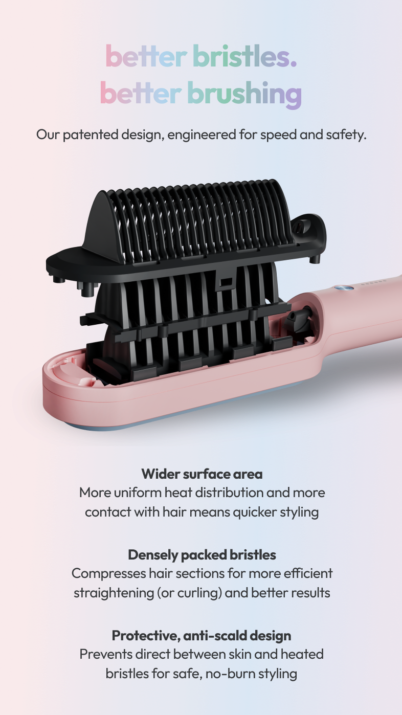 Stryv LumiStyler | Hair Straightener Comb with Red Light Therapy | Anti ...