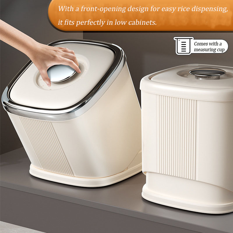 [SG]High End Rice Bucket Rice Storage Box Rice Container Rotating Grain ...