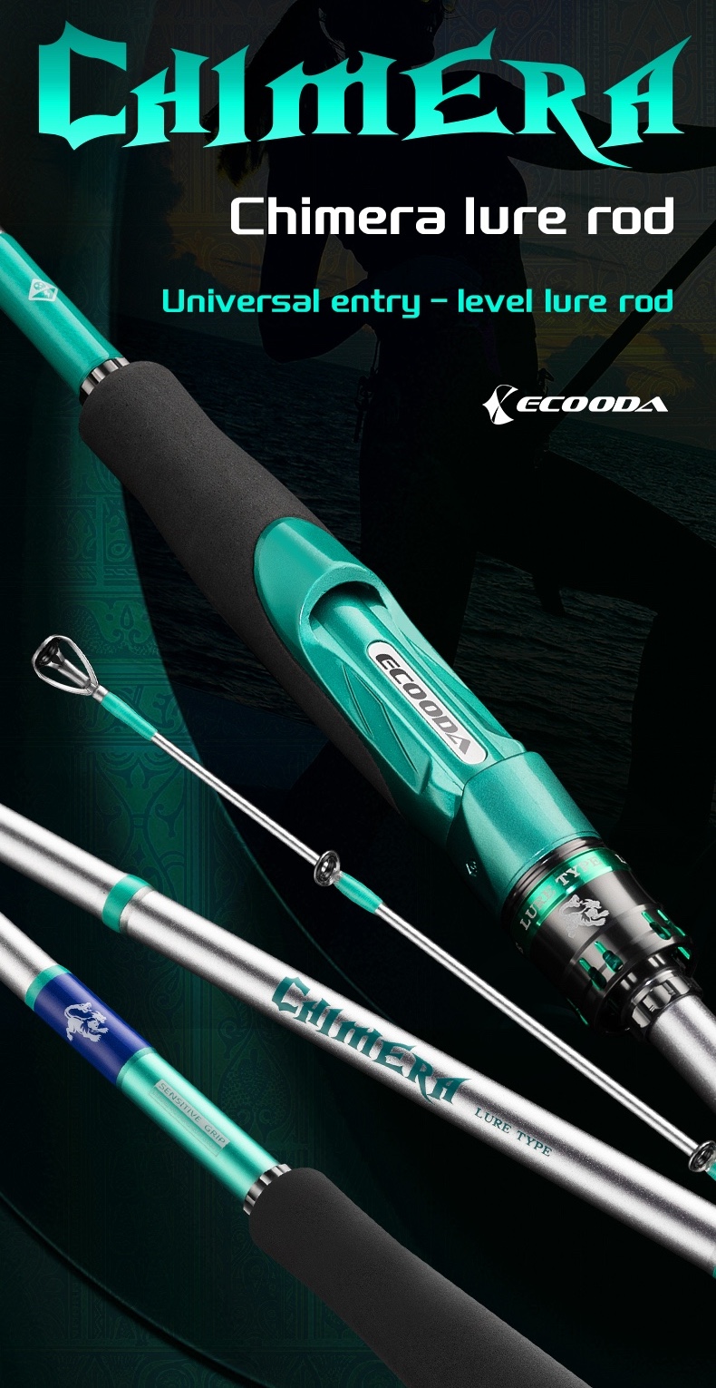Ecooda Chimera Universal Entry-Level Lure Rod Fuji Guides 2 Section ...