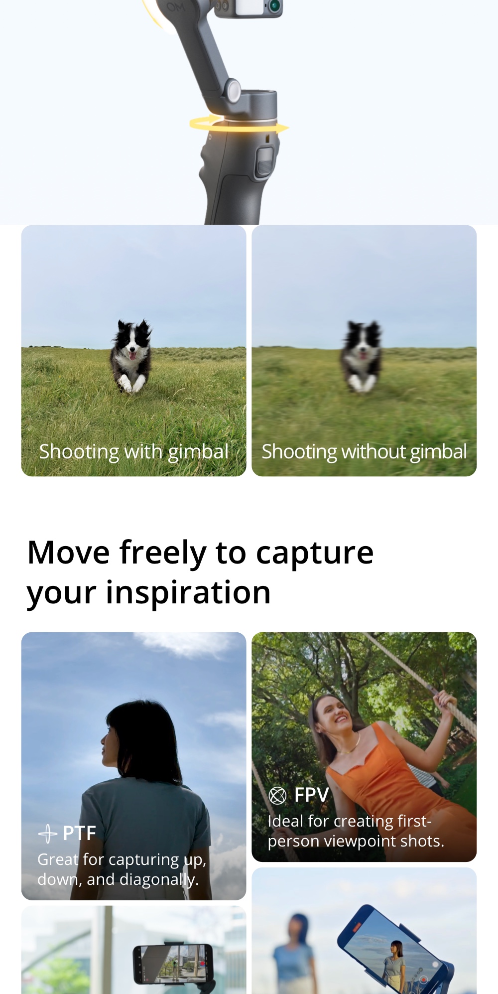 DJI Osmo Mobile 8 - Handheld Gimbal | 360° Pan Rotation | 10-Hour ...