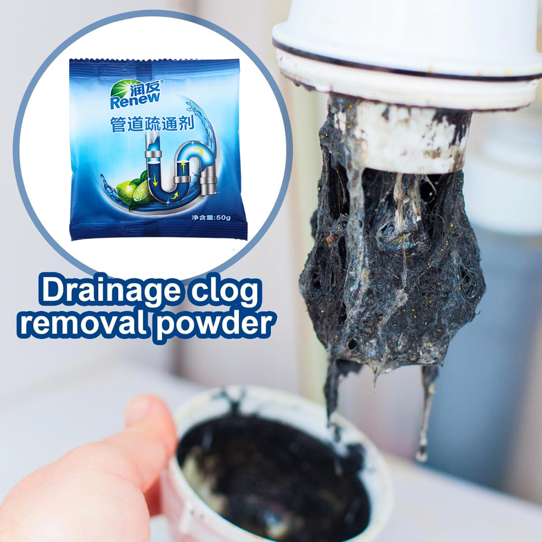 Mixshop Fast-Acting Pipe Clog Remover 50g | Sink Drain Cleaning Powder ...