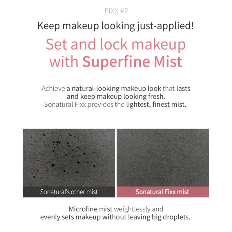 So Natural All Day Tight Make up Setting Fixx 120ml Long lasting ...