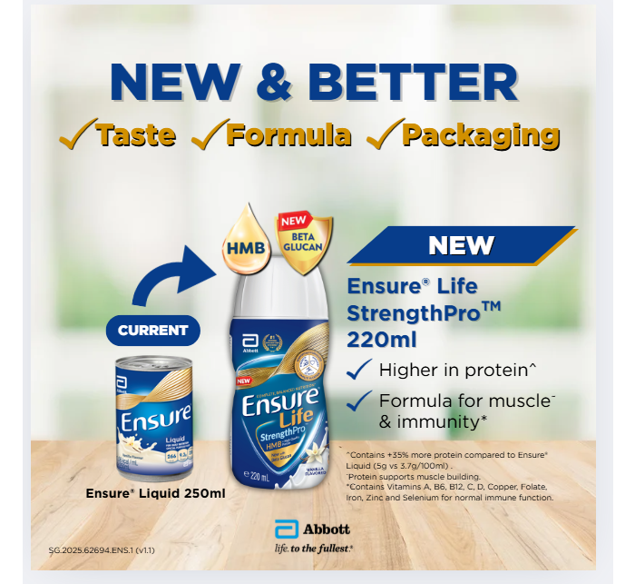 [24 Bottles per Carton] Ensure Life StrengthPro Liquid Vanilla 220ml ...