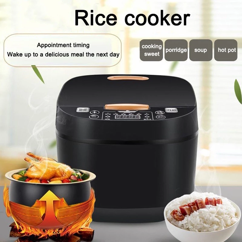 5L Rice Cooker Large capacity Non-Stick Rice Cooker Stainless Steel ...