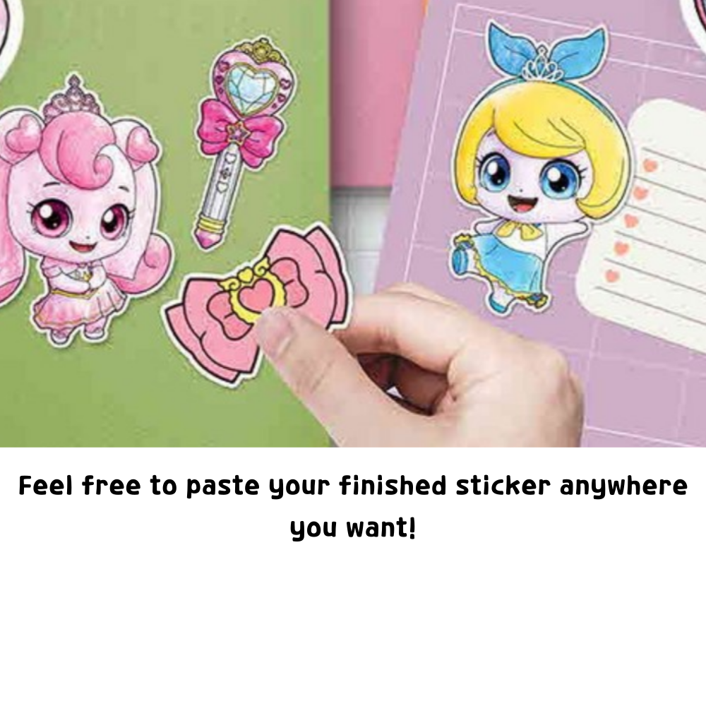 Season 6 Princess Catch Teenieping Roll Coloring Sticker Teenieping ...