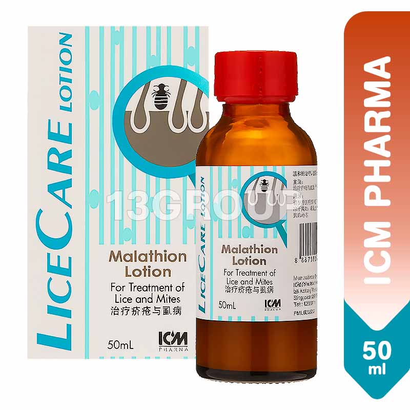 ICM Pharma Lice Care Malathion Lotion / Lice Treatment Kids Adults Anti ...