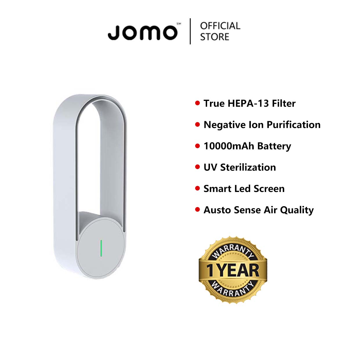 SG Ready Stocks JOMO Negative Ion Anion Mini Air Purifier Portable Air ...