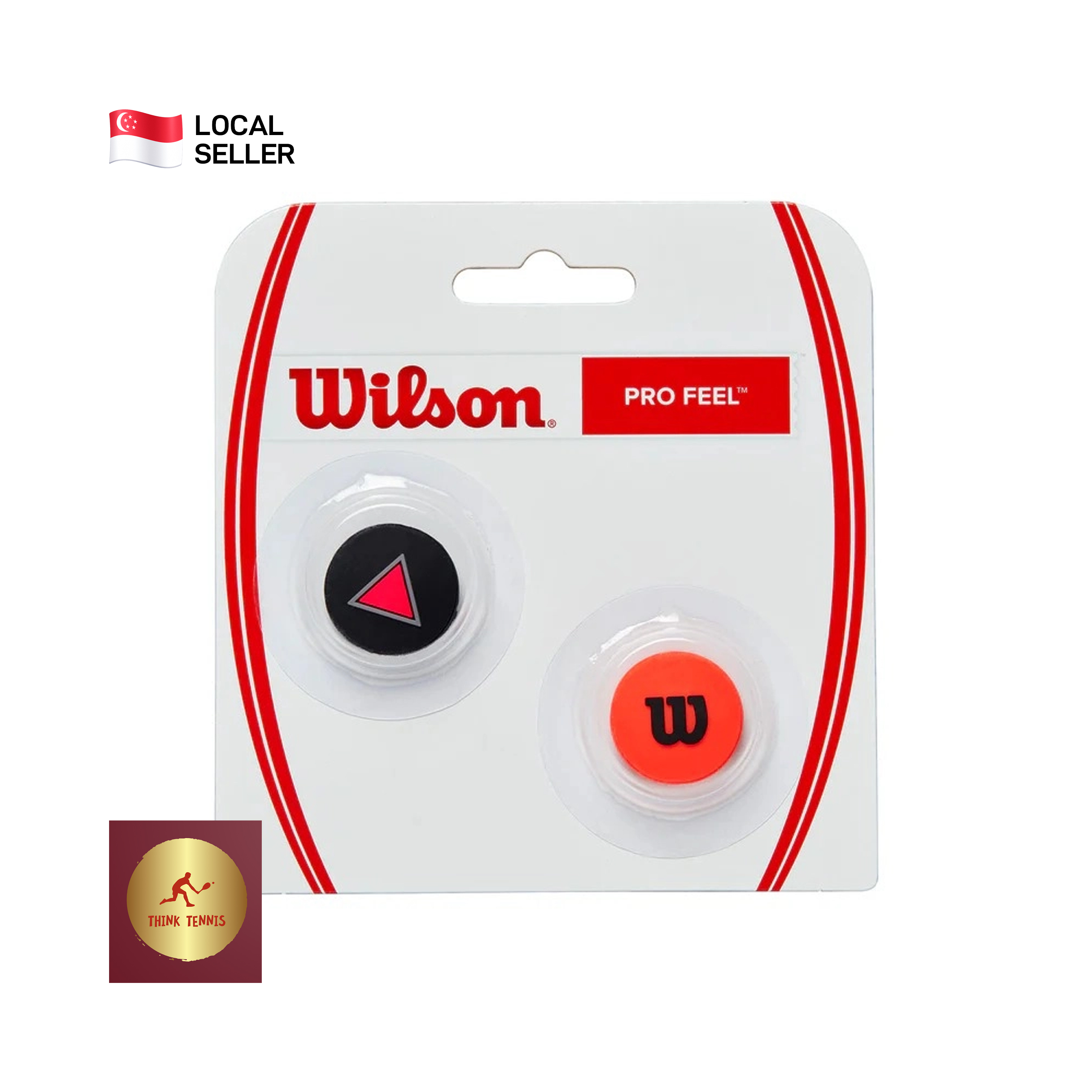 Wilson Clash Pro Feel Dampener 2 Pack (Tennis Racket Vibration Dampener ...