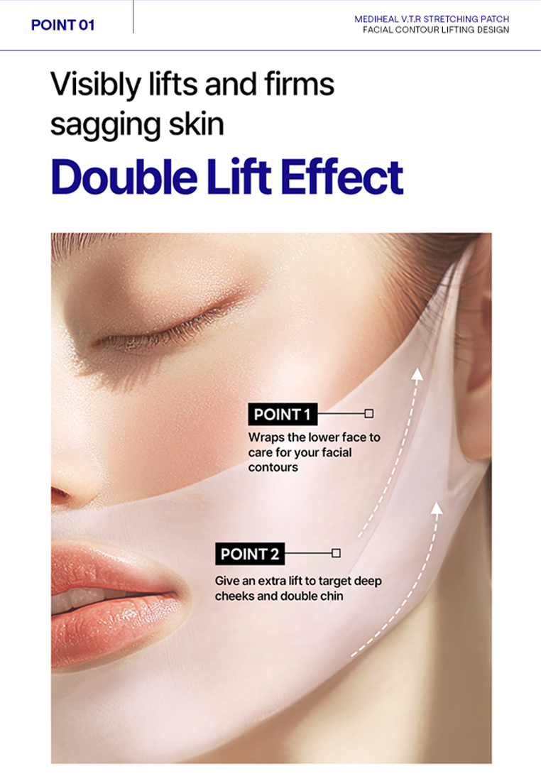 [MEDIHEAL] V.T.R Stretching Patch (4pcs)-VTR V-Line Lifting Stretching ...