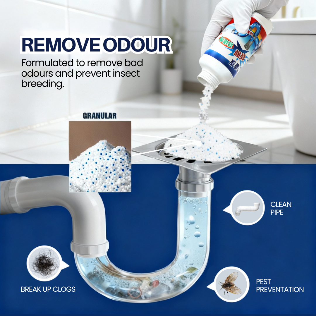 Mixshop Pipe Clog Cleaner 110G | Powerful Sink Drain Cleaning Powder ...