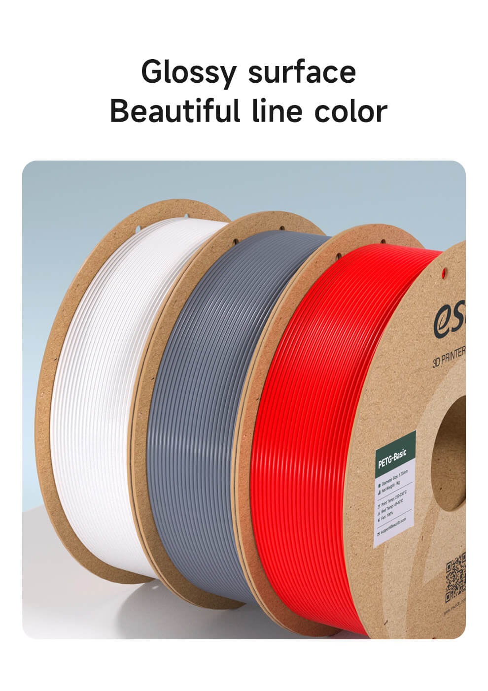 [NEW!] eSun PETG Basic 1.75mm 1KG 3D Printer Filament Printing Material ...