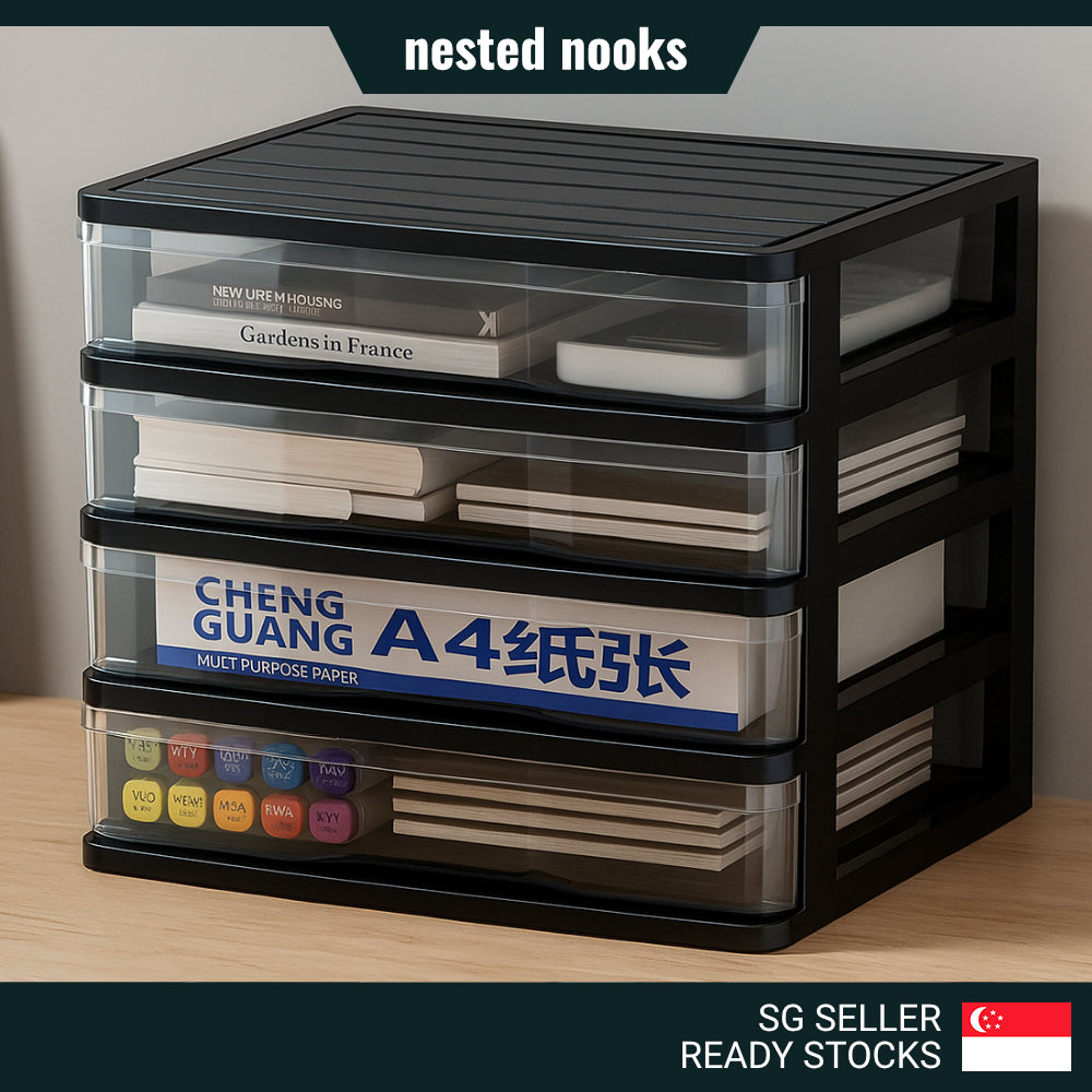 3 Tier 4 Tier A4 Paper A4 Files Document Tray Storage Organizer Multi ...