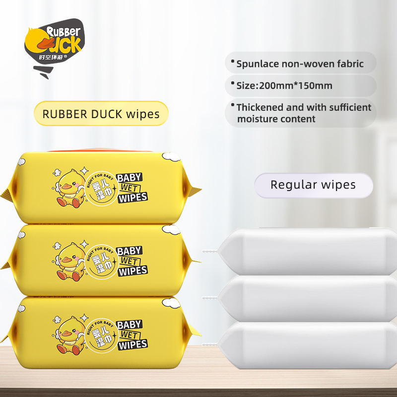 Rubber Duck Wet Tissue —EDl Purified Water& Protect Skin&Extra Large ...