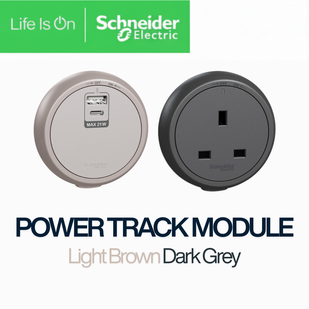 Schneider Power Track Module - Power Socket and USB A C Fast Charge ...