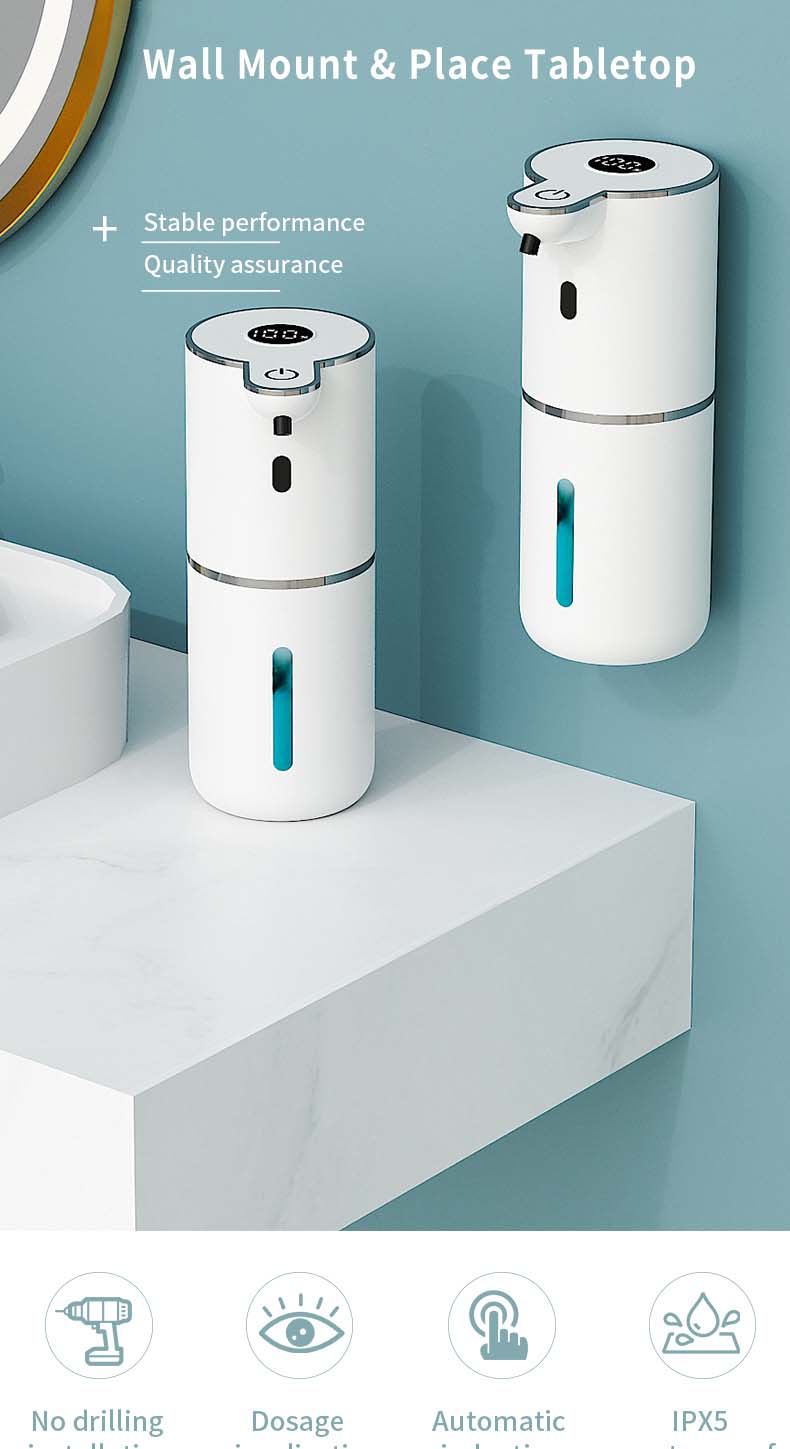 SMARTECK Automatic Soap Dispenser Foam 6 Levels Control Sensor USB ...