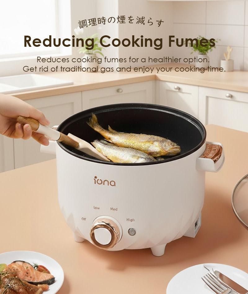IONA 3.0L Electric Multi Cooker With Steamer | Non Stick Coating Cooker ...