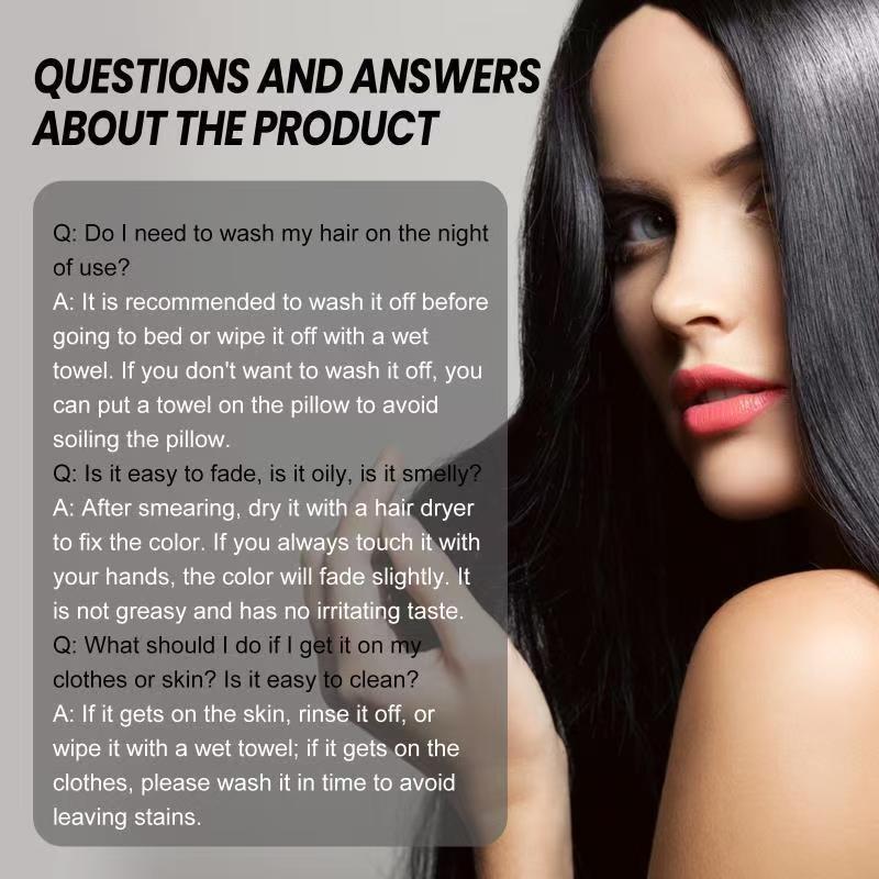 One-Time Hair dye Instant Gray Root Coverage Hair Color Modify Cream ...