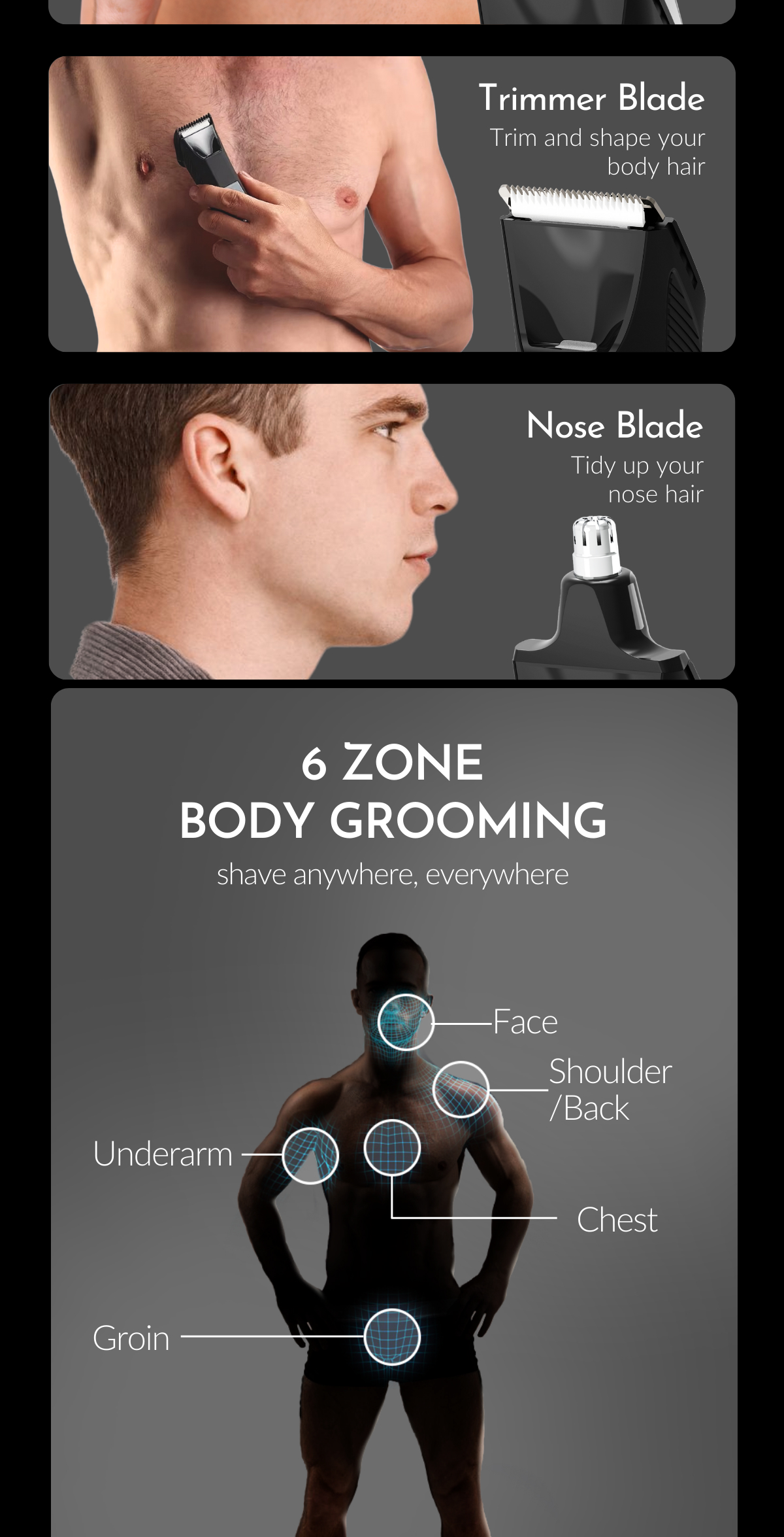 Ubersuave SmoothOperator PRO | All-In-One Face, Body & Groin Electric ...