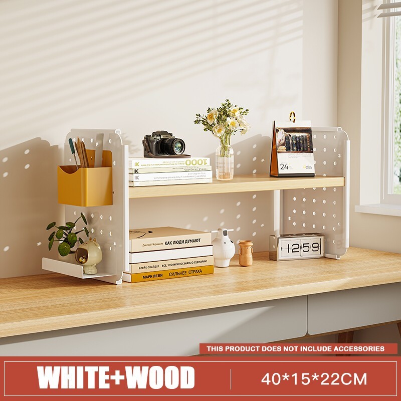 【LILI.SG】Desktop storage rack with pegboard, simple multi-tiered ...