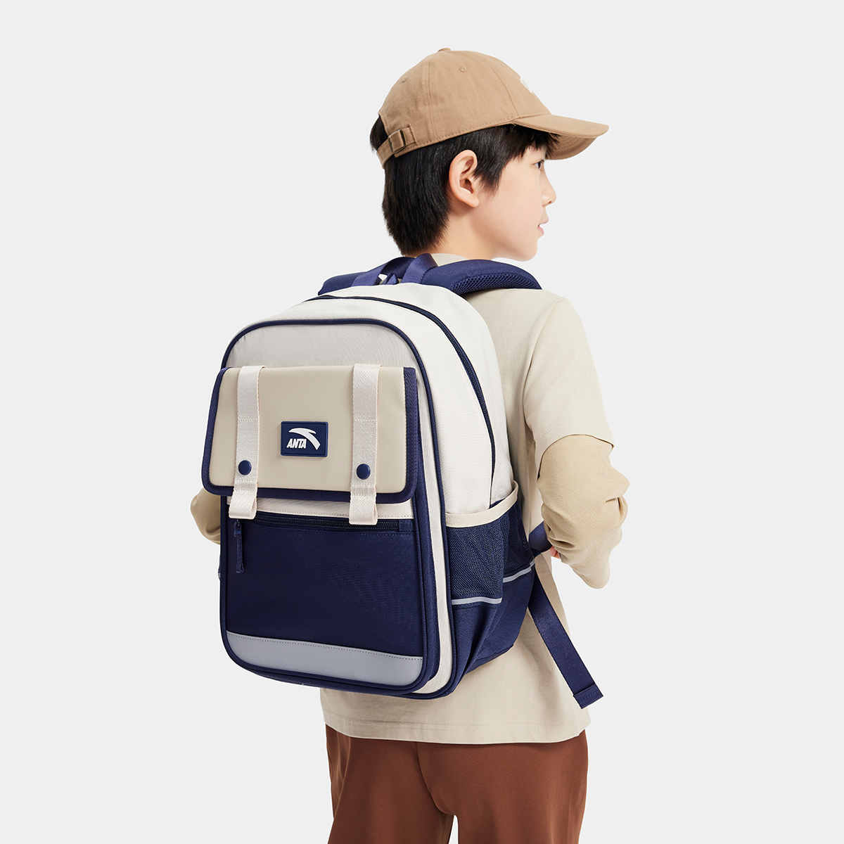ANTA KIDS Backpack Big Kids 7-14 Years Weight-Relief Comfortable Campus ...