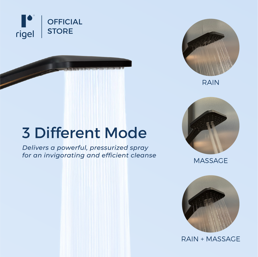 RIGEL Thermostatic Rain Shower Set TSME14459T | Shopee Singapore