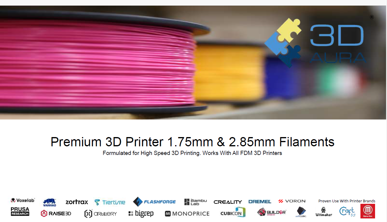 3D AURA 1.75mm ABS Series 1kg 3D Printer Filament Printing Material ...