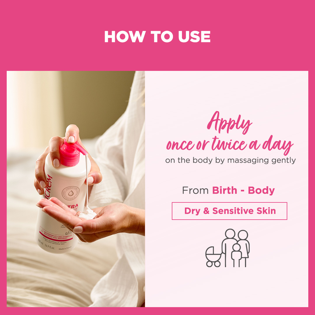 Topicrem Ultra-Moisturizing Body Milk (500ml/200ml/75ml) Moisturizes ...