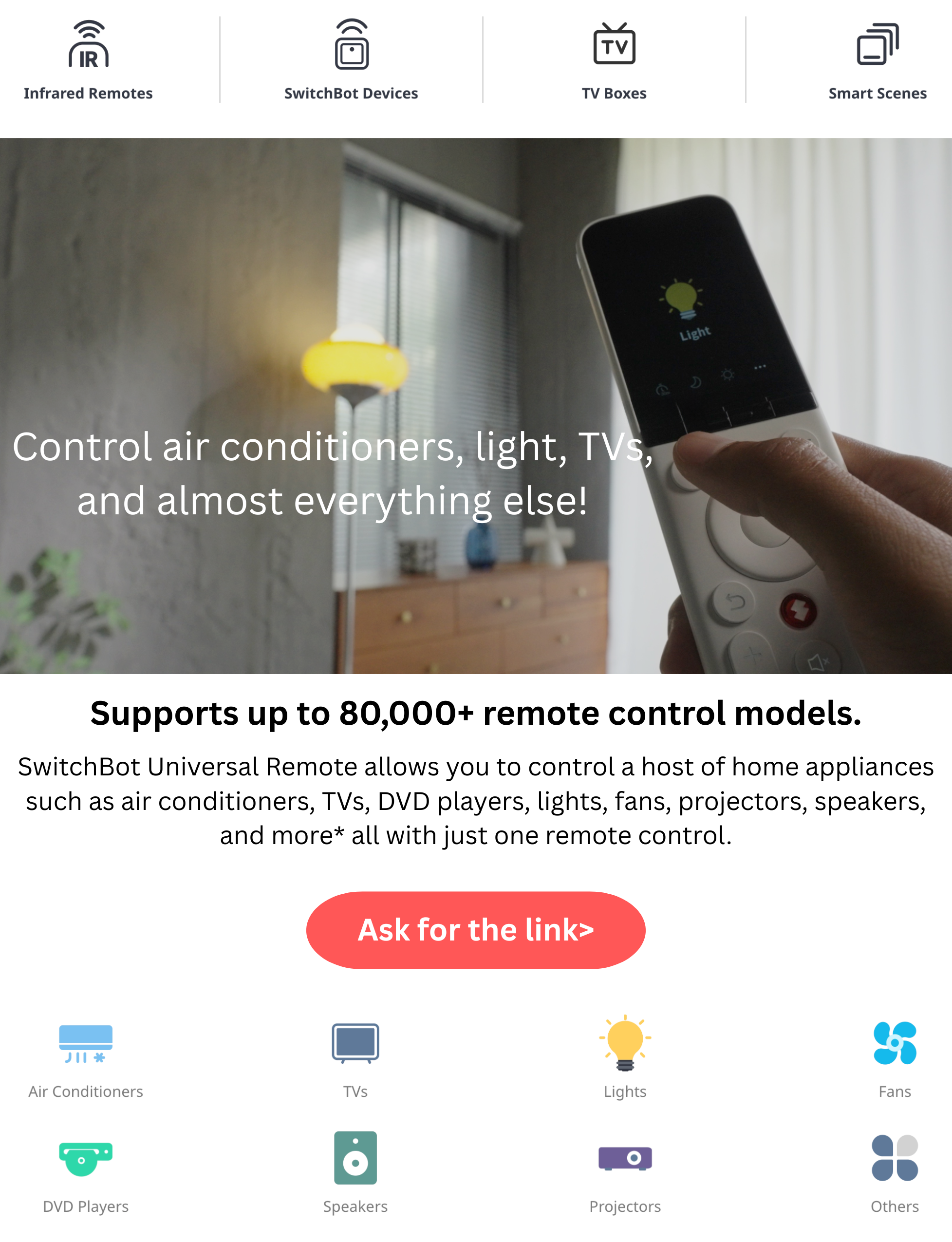 SwitchBot Universal Remote + Hub 2 Matter Combo | All-in-One IR Control ...