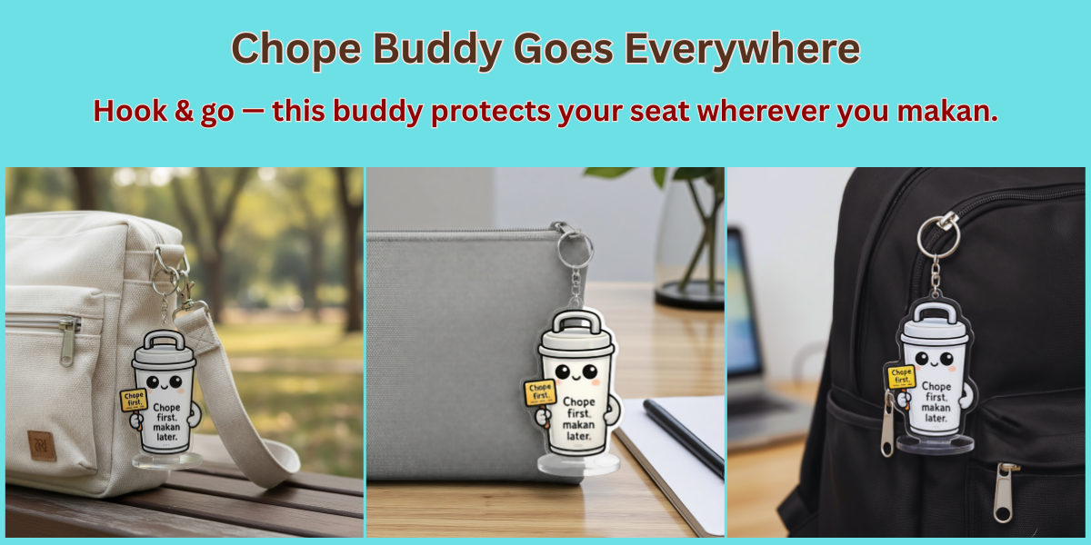 [SG Seller] Chope Table Mascot |Table Chope Sign |Chope liao |Chope ...