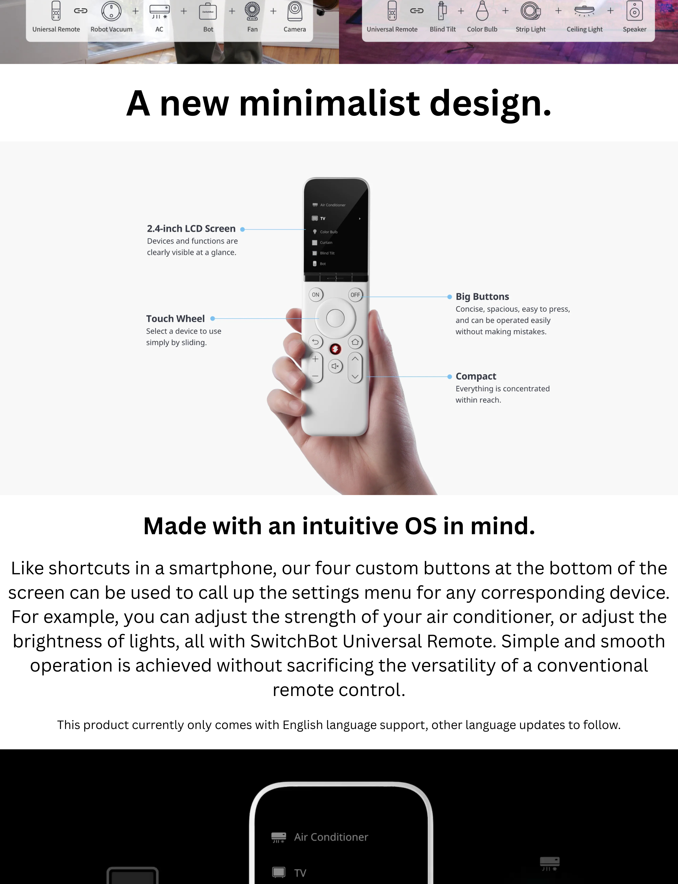 SwitchBot Universal Remote + Hub 2 Matter Combo | All-in-One IR Control ...